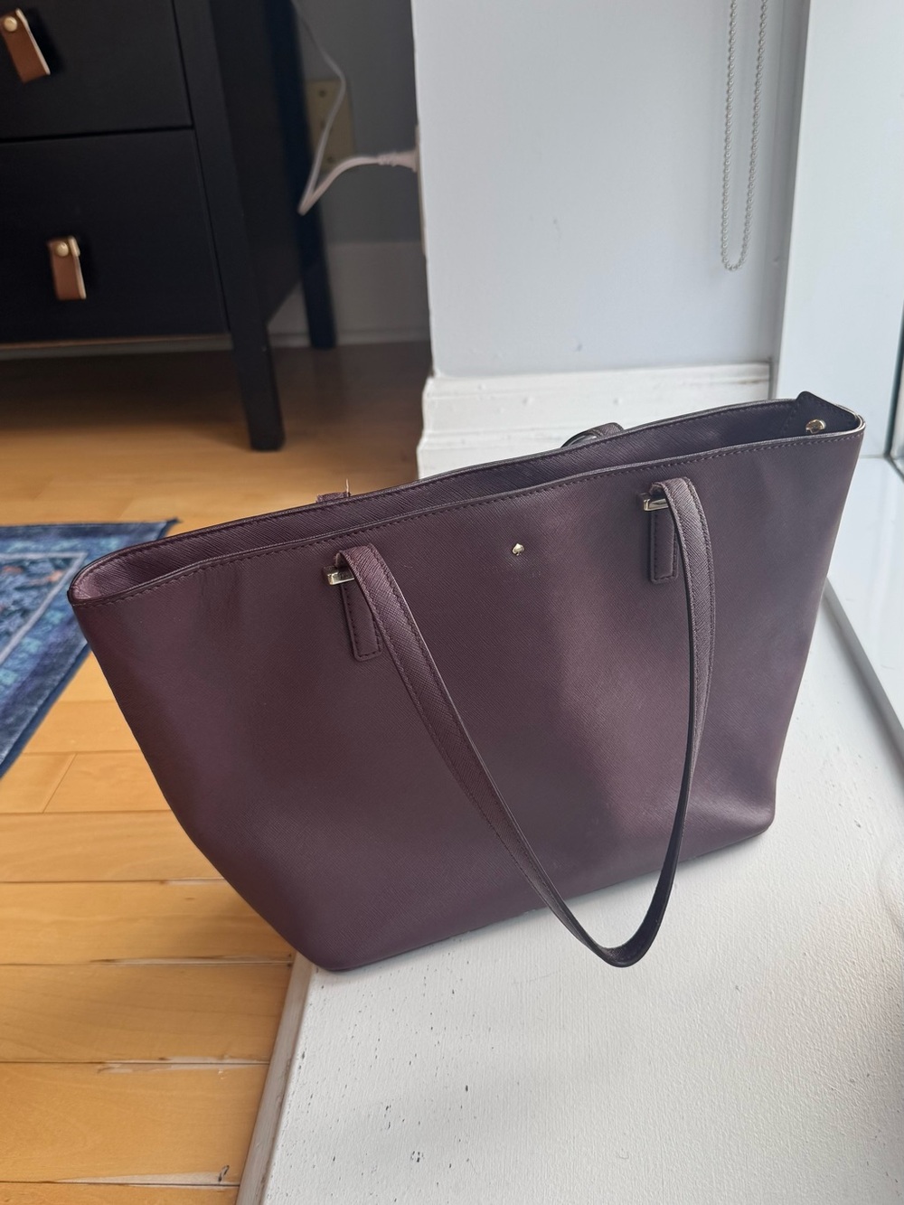 Kate Spade Small Tote Bag in Deep Plum
